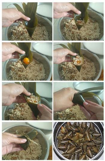 蛋黄肉粽子的做法和配料，蛋黄肉粽子的做法和配料子怎样做好吃窍门